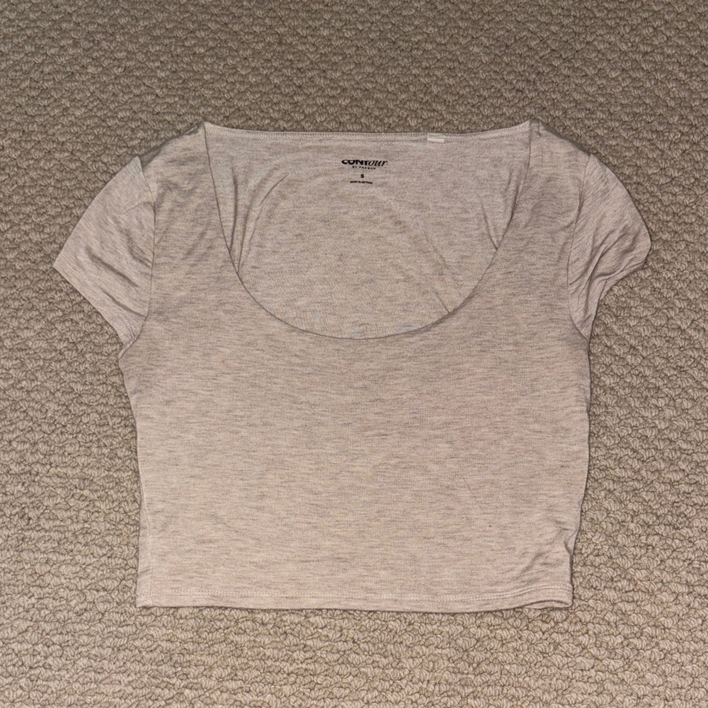 Capulet Light Gray Crop Top